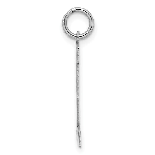 Sterling/Silver Rhodium-plated Polished Number 12 Charm QMS12