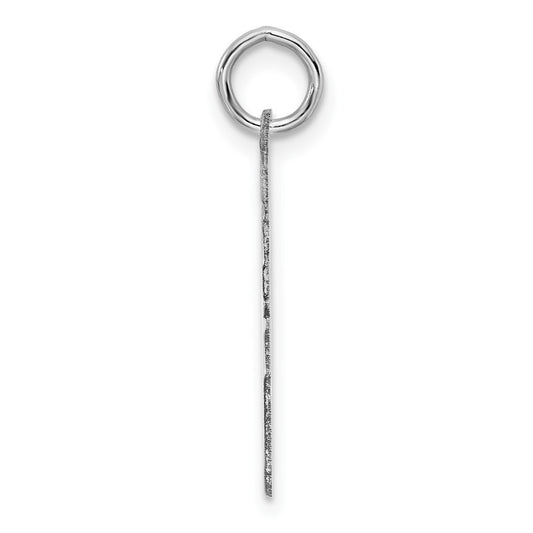 Sterling/Silver Rhodium-plated Polished Number 16 Charm QMS16