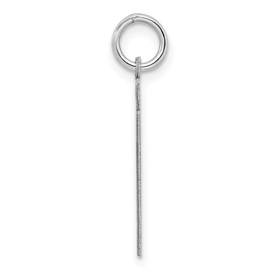 Sterling/Silver Rhodium-plated Polished Number 27 Charm QMS27