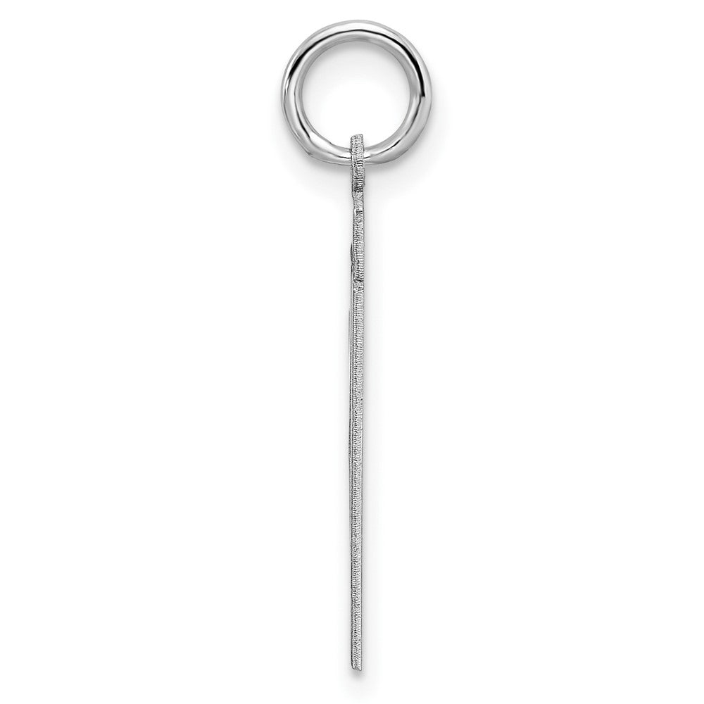 Sterling/Silver Rhodium-plated Polished Number 31 Charm QMS31