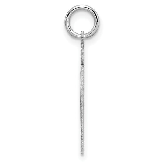 Sterling/Silver Rhodium-plated Polished Number 31 Charm QMS31