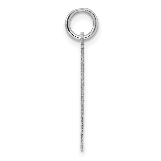 Sterling/Silver Rhodium-plated Polished Number 44 Charm QMS44