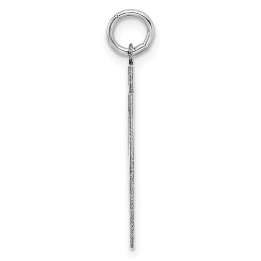 Sterling/Silver Rhodium-plated Polished Number 67 Charm QMS67