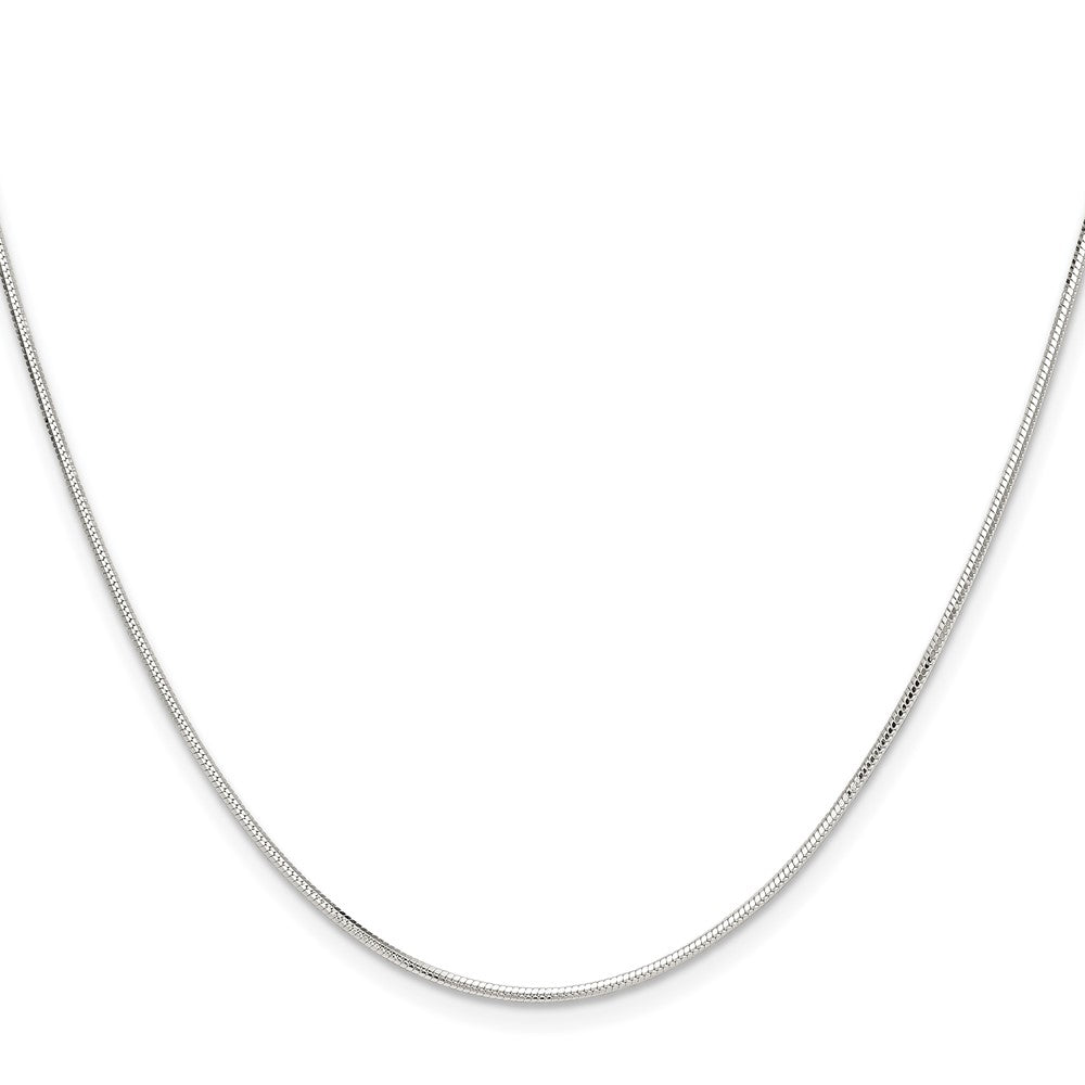 Sterling Silver Polished 1mm Octagonal Snake ChainQOS030