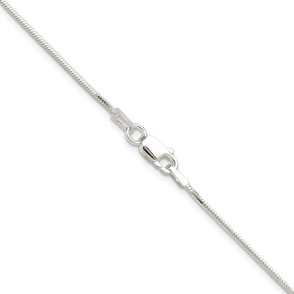 Sterling Silver Polished 1mm Octagonal Snake ChainQOS030