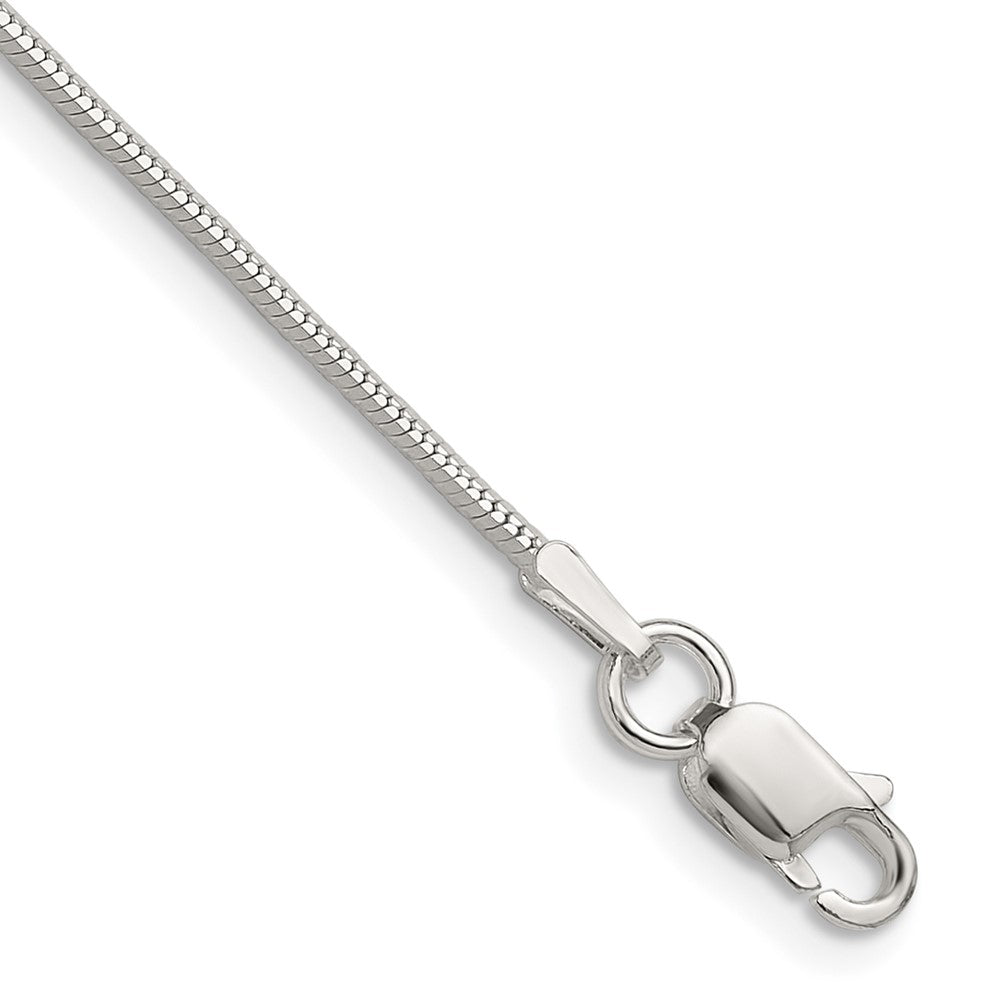 Sterling Silver Polished 1mm Octagonal Snake ChainQOS030
