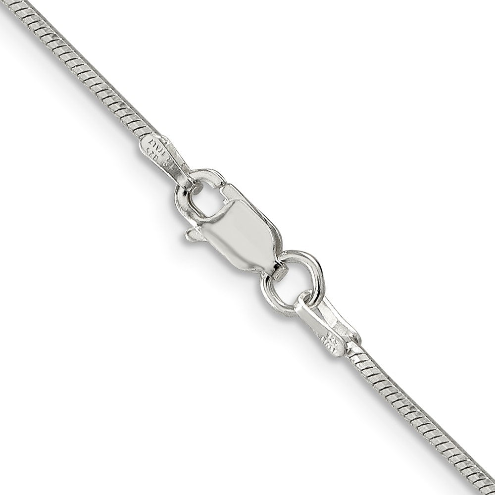 Sterling Silver 1.25mm Octagonal Snake ChainQOS035