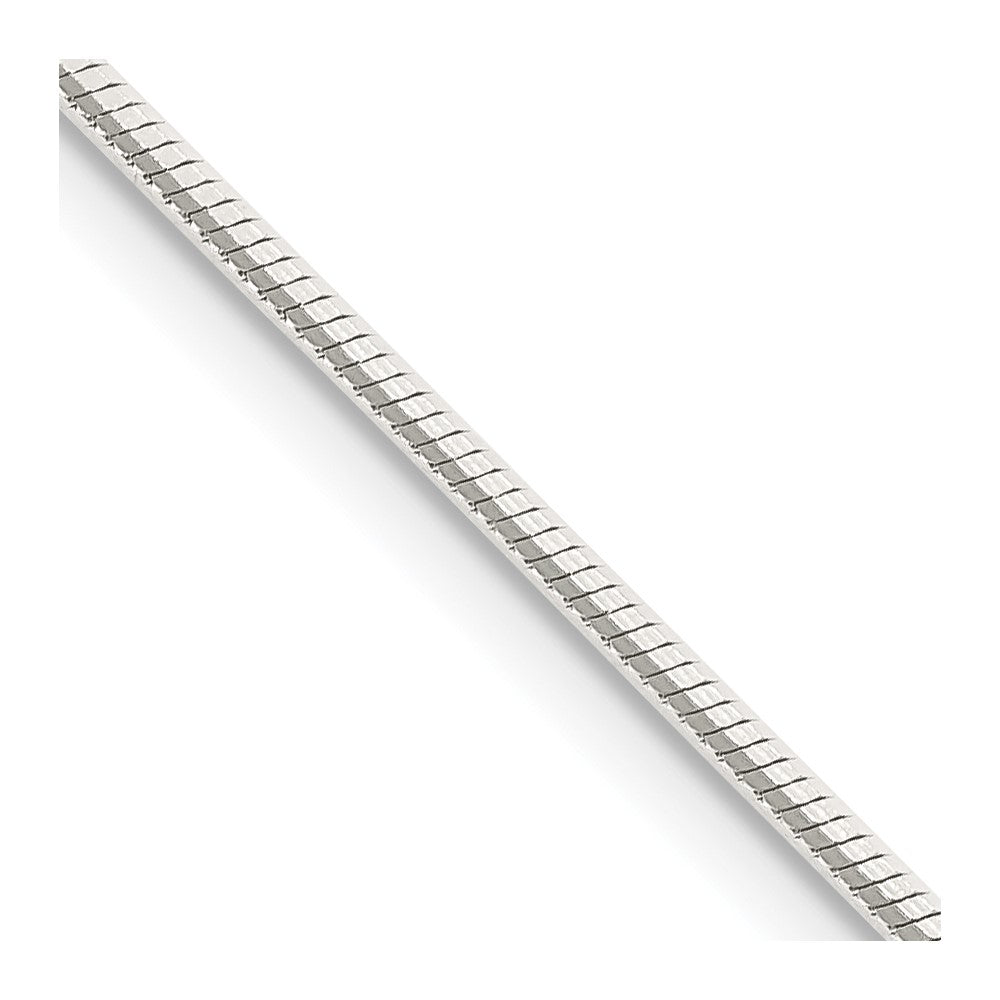 Sterling Silver 1.25mm Octagonal Snake ChainQOS035