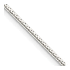 Sterling Silver 1.25mm Octagonal Snake ChainQOS035