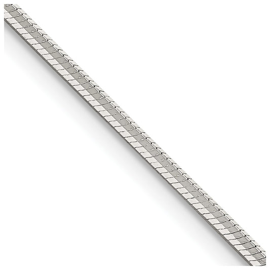 Sterling Silver 1.65mm Octagonal Snake ChainQOS050