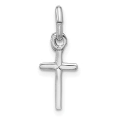 Sterling Silver Rhodium-plated Cross Charm QP1135
