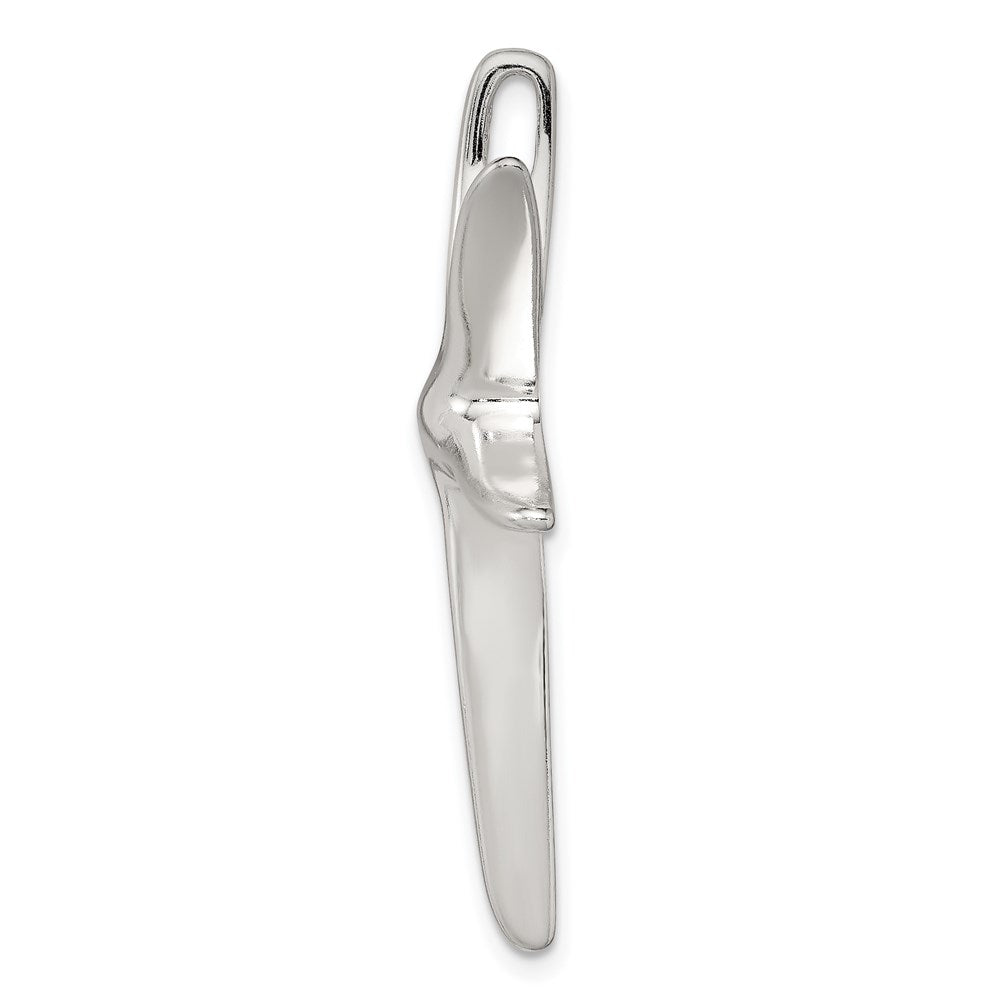 Sterling Silver Rhodium-plated Starfish Pendant QP1186