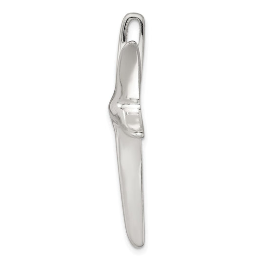 Sterling Silver Rhodium-plated Starfish Pendant QP1186