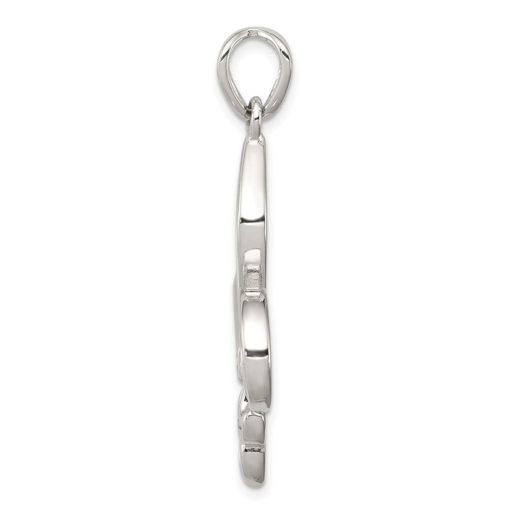 Sterling Silver Cut-Out Fleur de Lis Pendant QP1959