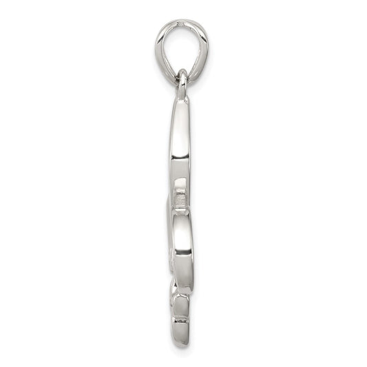 Sterling Silver Cut-Out Fleur de Lis Pendant QP1959