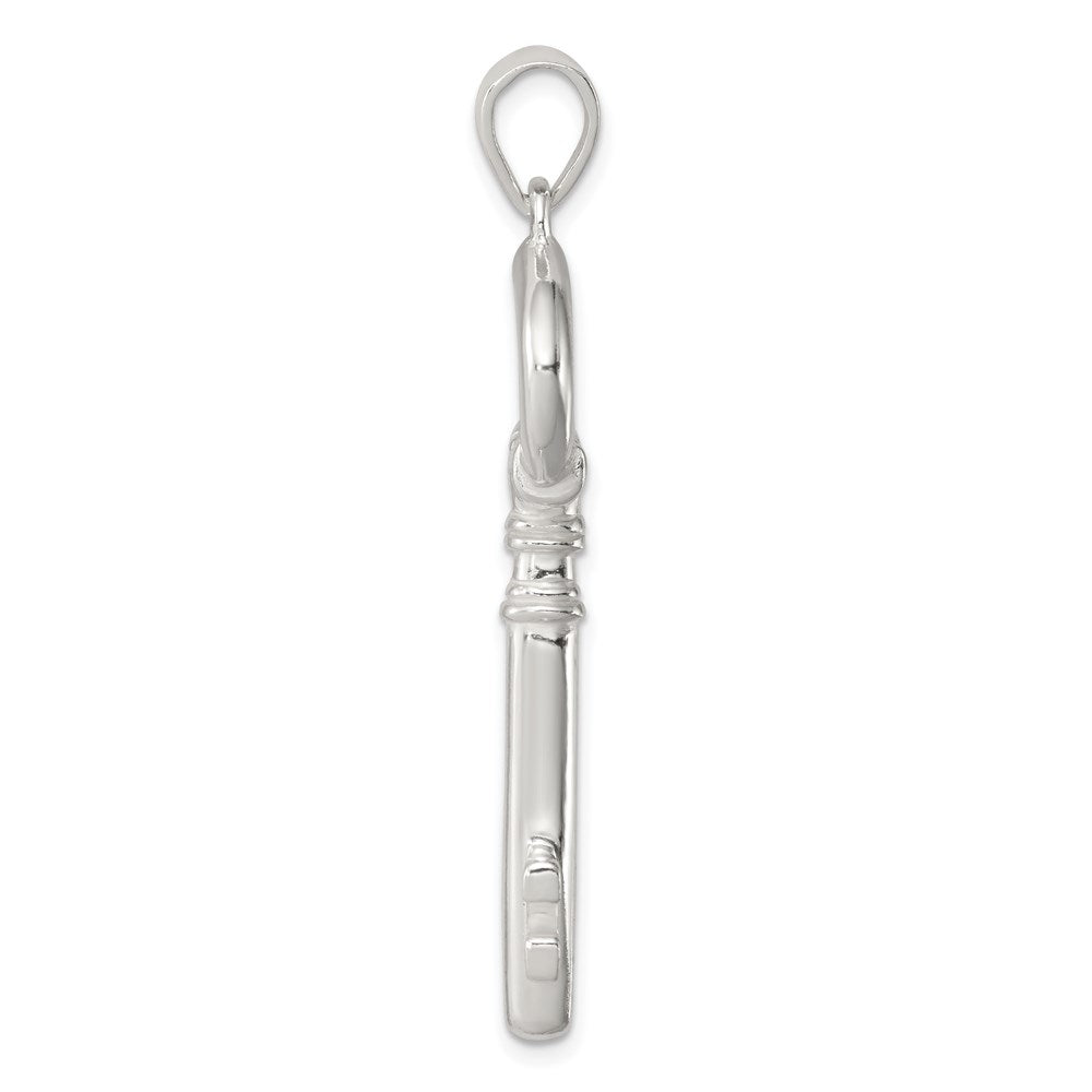Sterling Silver Polished Key Pendant QP2016