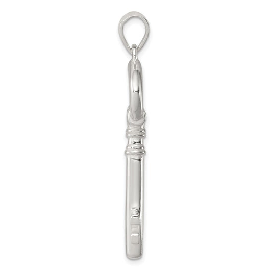 Sterling Silver Polished Key Pendant QP2016