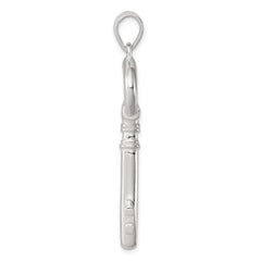Sterling Silver Polished Key Pendant QP2016