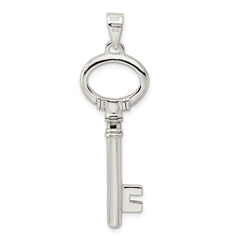 Sterling Silver Polished Key Pendant QP2016