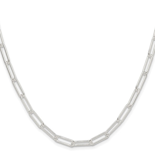 Sterling Silver Polished 4.5mm Paperclip ChainQPCL120