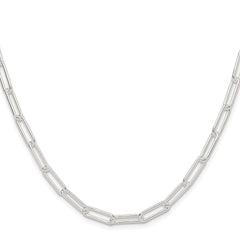 Sterling Silver Rhodium-plated Polished 4.5mm Paperclip ChainQPCL120R