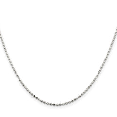 Sterling Silver 1.5mm Fancy Beaded ChainQPE12