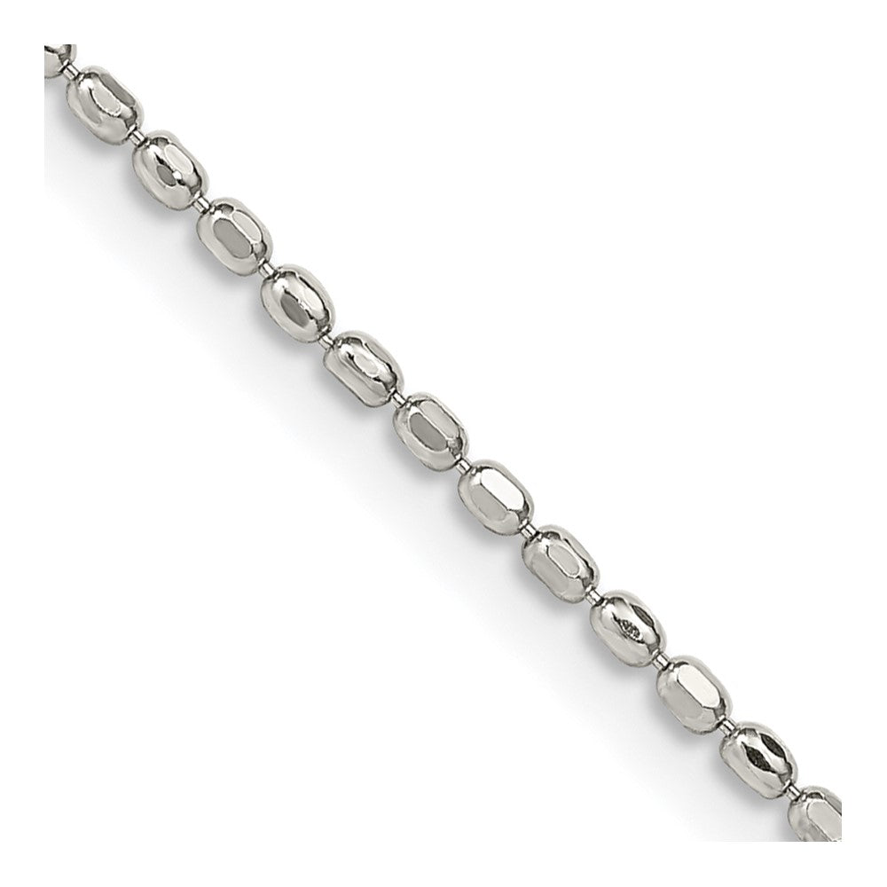 Sterling Silver 1.5mm Fancy Beaded ChainQPE12