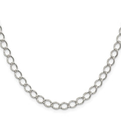 Sterling Silver 5.75mm Fancy Open Curb ChainQPE14