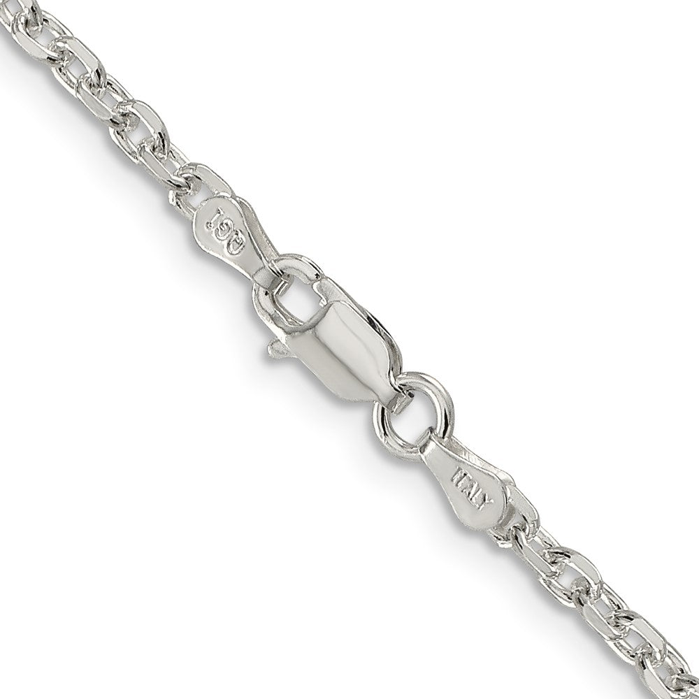 Sterling Silver 2.75mm Diamond-cut Forzantine Cable ChainQPE15