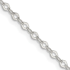 Sterling Silver 2.25mm Fancy Navette Link ChainQPE16
