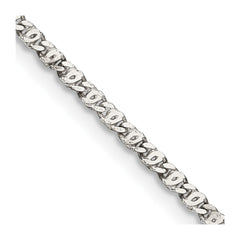 Sterling Silver 2mm Fancy Anchor Pendant ChainQPE17