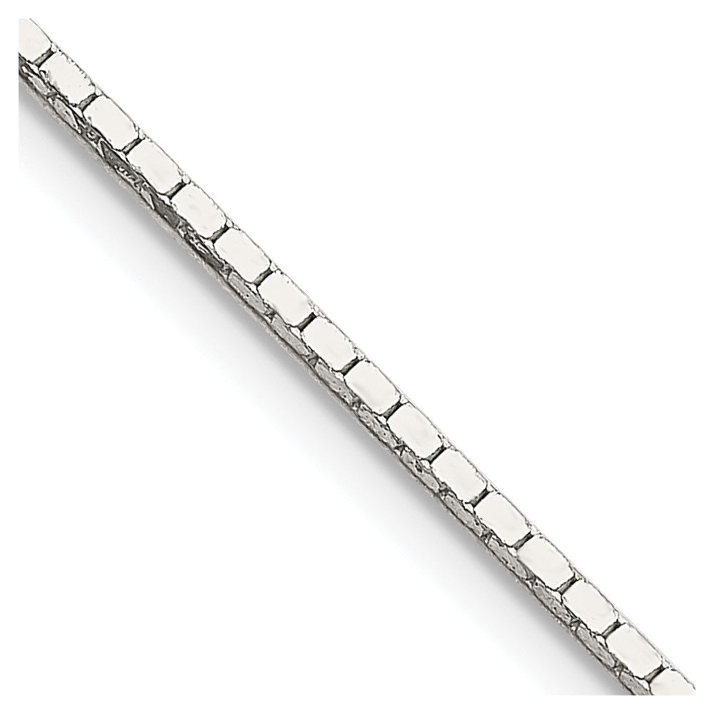 Sterling Silver 1mm Mirror Box ChainQPE23