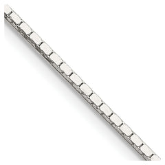 Sterling Silver 1mm Mirror Box ChainQPE23