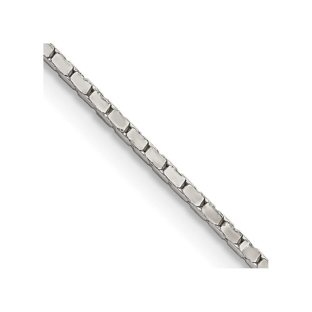 Sterling Silver 1.25mm Mirror Box ChainQPE24