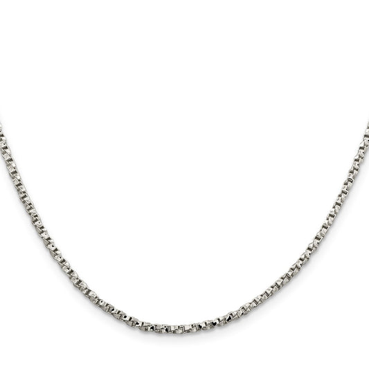 Sterling Silver 2.25mm Twisted Box ChainQPE28