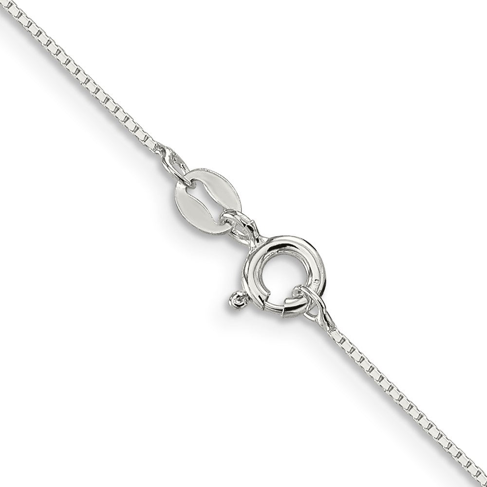 Sterling Silver Rhodium-plated .6mm Mirror Box ChainQPE33R