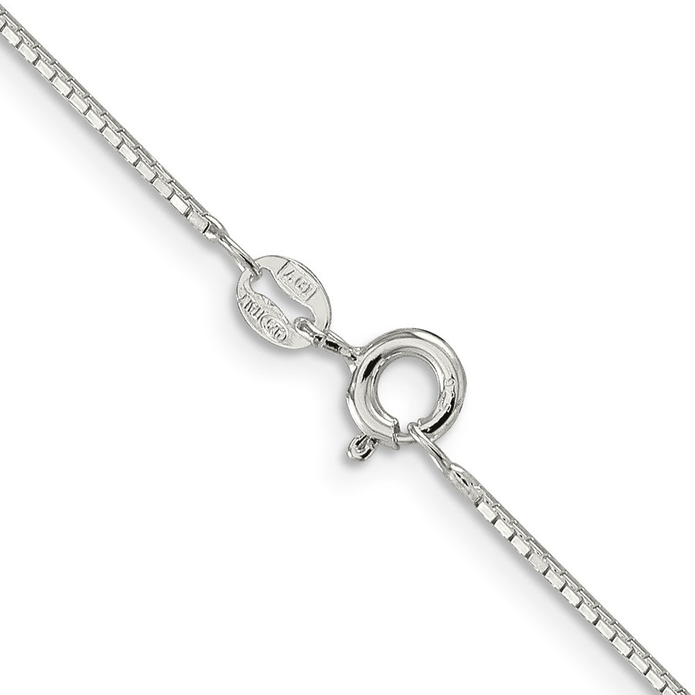Sterling Silver .9mm 8 Sided Diamond-cut Mirror Box ChainQPE36