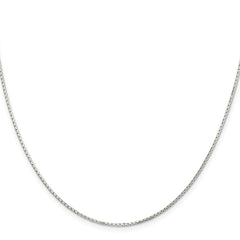 Sterling Silver 1.2mm 8 Sided Diamond-cut Mirror Box ChainQPE37