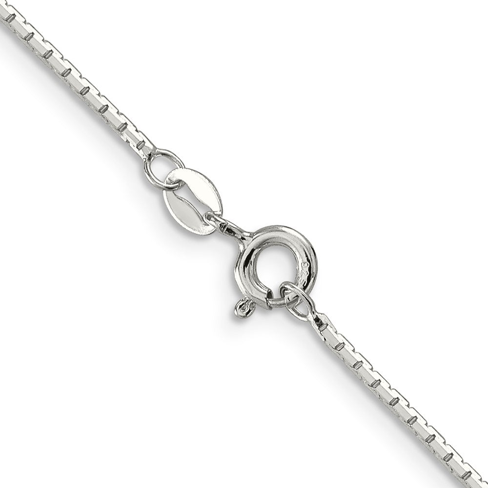 Sterling Silver 1.2mm 8 Sided Diamond-cut Mirror Box ChainQPE37