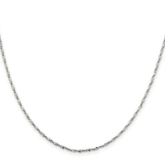 Sterling Silver 1.6mm Twisted Serpentine ChainQPE39