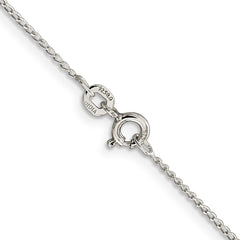 Sterling Silver 1mm Open Elongated Link Curb ChainQPE42