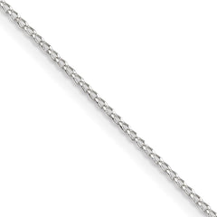 Sterling Silver 1mm Open Elongated Link Curb ChainQPE42