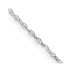 Sterling Silver 1.4mm Flat Oval Cable ChainQPE44