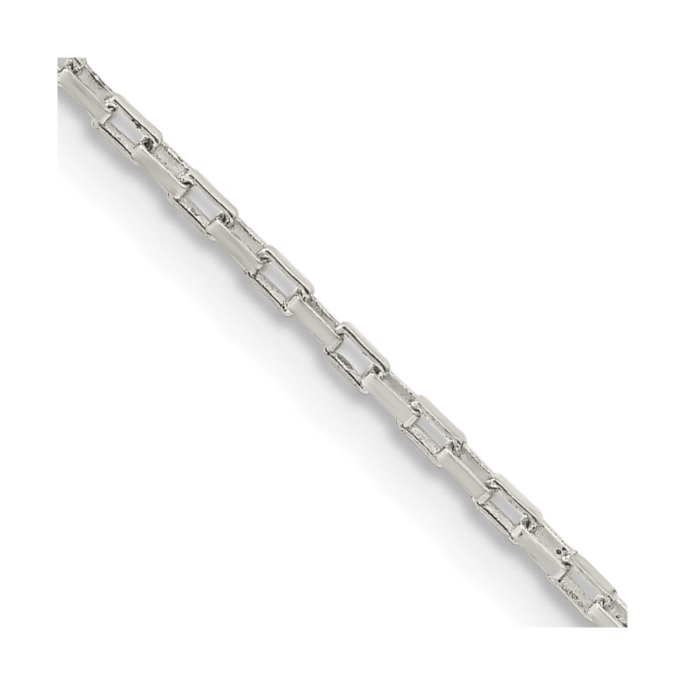 Sterling Silver 1.3mm Elongated Box ChainQPE48