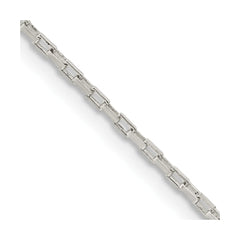 Sterling Silver 1.3mm Elongated Box ChainQPE48