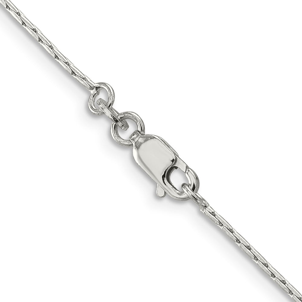 Sterling Silver 1mm Oval Box ChainQPE50