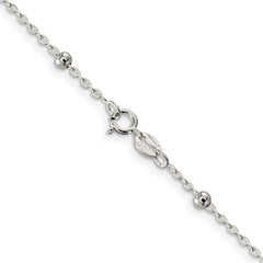 Sterling Silver 1.3mm Fancy Beaded ChainQPE53