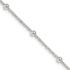 Sterling Silver 1.3mm Fancy Beaded ChainQPE53