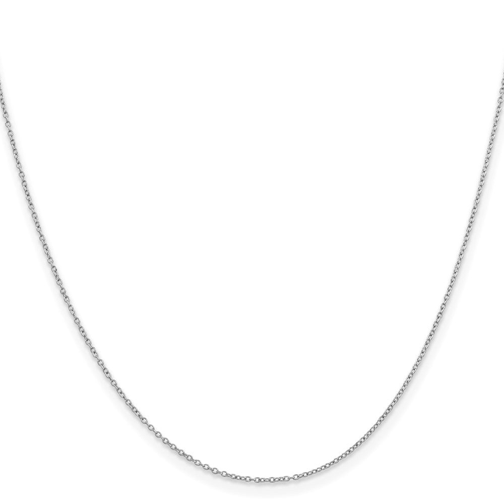 Sterling Silver 1mm Rhodium-plated Cable ChainQPE63R