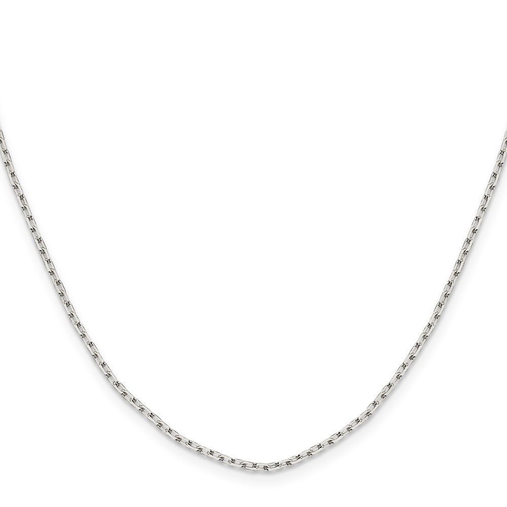 Sterling Silver 1.65mm Diamond-cut Long Link Cable ChainQPE69